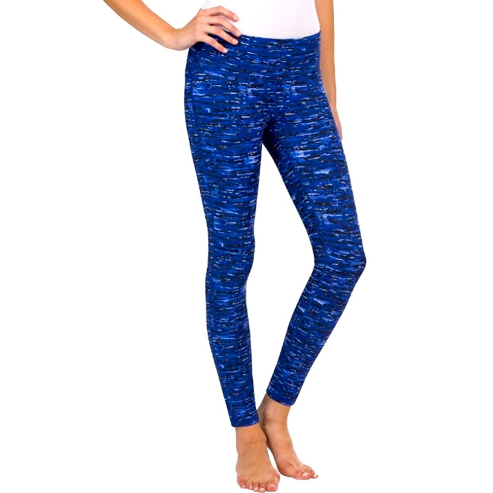 32 Degrees - Weatherproof Ladies’ Active Yoga Legging in Spacedye Blue